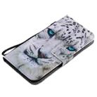 For iPhone 12 / 12 Pro Painting Horizontal Flip Leather Case with Holder & Card Slot & Lanyard(White Leopard) - 6