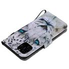 For iPhone 12 / 12 Pro Painting Horizontal Flip Leather Case with Holder & Card Slot & Lanyard(White Leopard) - 7
