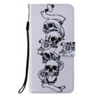 For iPhone 12 Pro Max Painting Horizontal Flip Leather Case with Holder & Card Slot & Lanyard(Skull Bone) - 2