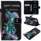 For iPhone 12 Pro Max Painting Horizontal Flip Leather Case with Holder & Card Slot & Lanyard(Cyclops) - 1