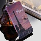 For iPhone 12 Pro Max Painting Horizontal Flip Leather Case with Holder & Card Slot & Lanyard(Eiffel Tower) - 8