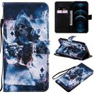For iPhone 12 Pro Max Painting Horizontal Flip Leather Case with Holder & Card Slot & Lanyard(Magician) - 1
