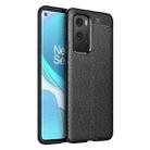 For OnePlus 9 Pro Litchi Texture TPU Shockproof Case(Black) - 1