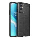 For OnePlus 9 Litchi Texture TPU Shockproof Case(Black) - 1