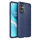 For OnePlus 9 Litchi Texture TPU Shockproof Case(Navy Blue) - 1