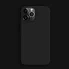 X-level Fancy Series Liquid Silicone Full Coverage Protective Case For iPhone 12 Pro Max(Black) - 1