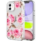 For iPhone 12 mini Shockproof Electroplating IMD Protective Case (GWL004BL Flower) - 1