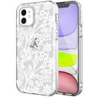 For iPhone 12 mini Shockproof Electroplating IMD Protective Case (GWL024BL Lace Flower) - 1