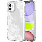 For iPhone 12 mini Shockproof Electroplating IMD Protective Case (GWL025BL Lace Flower) - 1
