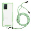 For Samsung Galaxy A91 / M80s / S10 Lite Acrylic + Color TPU Shockproof Case with Neck Lanyard(Avocado) - 1