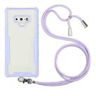 For Samsung Galaxy Note9 Acrylic + Color TPU Shockproof Case with Neck Lanyard(Purple) - 1