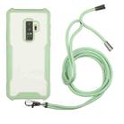 For Samsung Galaxy S9 Acrylic + Color TPU Shockproof Case with Neck Lanyard(Avocado) - 1