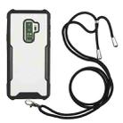 For Samsung Galaxy S9 Acrylic + Color TPU Shockproof Case with Neck Lanyard(Black) - 1