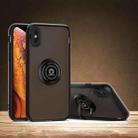 For iPhone X / XS Q Shadow 1 Generation Series TPU + PC Protective Case with 360 Degrees Rotate Ring Holder(Grey) - 1