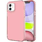 For iPhone 12 mini Shockproof Transparent Protective Case (Pink) - 1