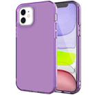 For iPhone 12 mini Shockproof Transparent Protective Case (Purple) - 1