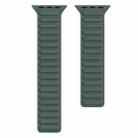 Silicone Magnetic Chain Watch Band For Apple Watch Series 7 41mm / 6 & SE & 5 & 4 40mm / 3 & 2 & 1 38mm(Olive Green) - 1