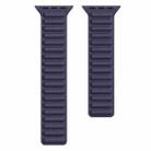 Silicone Magnetic Chain Watch Band For Apple Watch Series 7 41mm / 6 & SE & 5 & 4 40mm / 3 & 2 & 1 38mm(Dark Blue) - 1