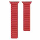 Silicone Magnetic Chain Watch Band For Apple Watch Series 7 45mm / 6 & SE & 5 & 4 44mm / 3 & 2 & 1 42mm(Red) - 1