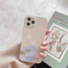 For iPhone 11 Water Sticking TPU Shockproof Protective Case (Flowers) - 1