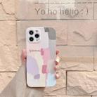 For iPhone 12 mini Water Sticking TPU Shockproof Protective Case (Pink Painting) - 1