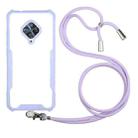 For vivo S1 Pro (Indian Version) / Y9s Acrylic + Color TPU Shockproof Case with Neck Lanyard(Purple) - 1