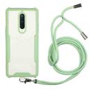 For OnePlus 6 Acrylic + Color TPU Shockproof Case with Neck Lanyard(Avocado) - 1