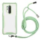 For OnePlus 8 Pro Acrylic + Color TPU Shockproof Case with Neck Lanyard(Avocado) - 1