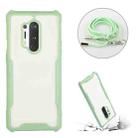 For OnePlus 8 Pro Acrylic + Color TPU Shockproof Case with Neck Lanyard(Avocado) - 4