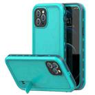 RedPepper Shockproof Waterproof Solid Color PC + TPU Magsafe Case with Holder For iPhone 12 Pro Max(Blue) - 1