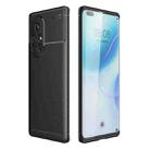 For Huawei nova 8 Pro 5G Carbon Fiber Texture Shockproof TPU Case(Black) - 1