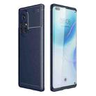 For Huawei nova 8 Pro 5G Carbon Fiber Texture Shockproof TPU Case(Blue) - 1