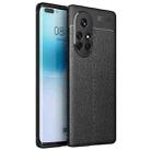 For Huawei nova 8 Pro 5G Litchi Texture TPU Shockproof Case(Black) - 1