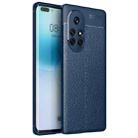 For Huawei nova 8 Pro 5G Litchi Texture TPU Shockproof Case(Blue) - 1