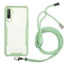 For OPPO Realme C3 Acrylic + Color TPU Shockproof Case with Neck Lanyard(Avocado) - 1