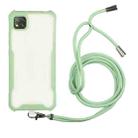 For OPPO Realme C11 Acrylic + Color TPU Shockproof Case with Neck Lanyard(Avocado) - 1