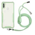 For OPPO Realme 5/5s/5i/6i/Narzo 20A/10/10A Acrylic + Color TPU Shockproof Case with Neck Lanyard(Avocado) - 1