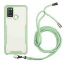 For OPPO Realme 7i / C17 Acrylic + Color TPU Shockproof Case with Neck Lanyard(Avocado) - 1