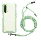 For OPPO Realme X50 5G Acrylic + Color TPU Shockproof Case with Neck Lanyard(Avocado) - 1