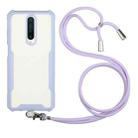 For Xiaomi Redmi K30 / Poco X2 Acrylic + Color TPU Shockproof Case with Neck Lanyard(Purple) - 1