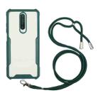 For Xiaomi Redmi K30 / Poco X2 Acrylic + Color TPU Shockproof Case with Neck Lanyard(Dark Green) - 1