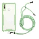 For Xiaomi Redmi Note 7 / Note 7 Pro Acrylic + Color TPU Shockproof Case with Neck Lanyard(Avocado) - 1