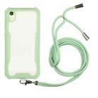 For Xiaomi Redmi Note 7A Acrylic + Color TPU Shockproof Case with Neck Lanyard(Avocado) - 1