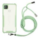 For Xiaomi Redmi 9C / 9 (Indian Version) Acrylic + Color TPU Shockproof Case with Neck Lanyard(Avocado) - 1