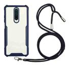 For Xiaomi Mi 9T / Redmi K20 Acrylic + Color TPU Shockproof Case with Neck Lanyard(Dark Blue) - 1