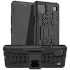 For LG K92 5G Tire Texture Shockproof TPU+PC Protective Case with Holder(Black) - 1