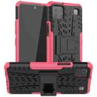 For LG K92 5G Tire Texture Shockproof TPU+PC Protective Case with Holder(Pink) - 1