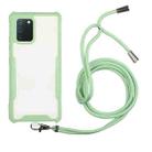 For Huawei P40 Acrylic + Color TPU Shockproof Case with Neck Lanyard(Avocado) - 1
