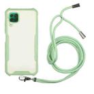 For Huawei P40 Lite / nova 6 SE Acrylic + Color TPU Shockproof Case with Neck Lanyard(Avocado) - 1