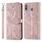 For Samsung Galaxy A8s Life of Tree Embossing Pattern Horizontal Flip Leather Case with Holder & Card Slot & Wallet & Photo Frame & Lanyard(Rose Gold) - 1